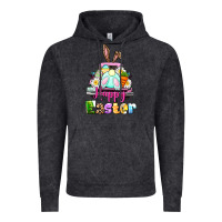 Vintage Black Bunny Happy Easter truck Vintage Hoodie - CowGirlArtShop