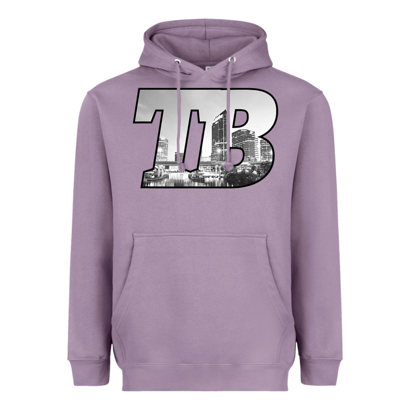 Tb Tampa Bay City Skyline Of Tampa Bay, Florida Heavyweight Hoodie by longCreatives | Teevron