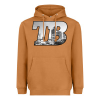 Meerkat TB Tampa Bay City Skyline of Tampa Bay, Florida Heavyweight Hoodie - longCreatives
