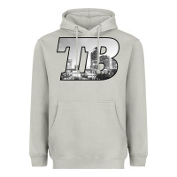 Moon Dust TB Tampa Bay City Skyline of Tampa Bay, Florida Heavyweight Hoodie - longCreatives