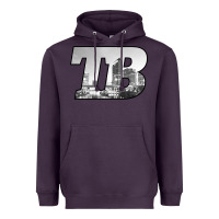 Plum TB Tampa Bay City Skyline of Tampa Bay, Florida Heavyweight Hoodie - longCreatives