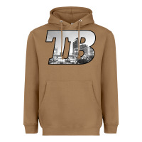 Toasted Coconut TB Tampa Bay City Skyline of Tampa Bay, Florida Heavyweight Hoodie - longCreatives