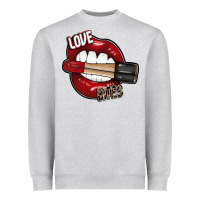 Heather Grey Love Bites Heavyweight Sweatshirt - SublimationCraftShop