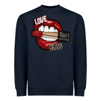 Navy Love Bites Heavyweight Sweatshirt - SublimationCraftShop
