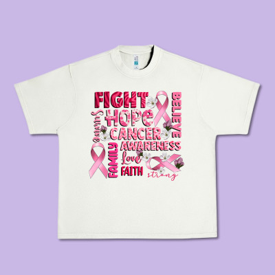 Cancer Awareness Fight Believe Hope Survive Urban Heavy Tee Designed By Cowgirlartshop
