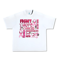 White cancer awareness fight believe hope survive Urban Heavy Tee - CowGirlArtShop