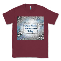 Burgundy feeling kinda idgaf ish today with leopard and gli Classic Tee - TumblerDesignByShophia