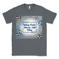 Charcoal Heather feeling kinda idgaf ish today with leopard and gli Classic Tee - TumblerDesignByShophia