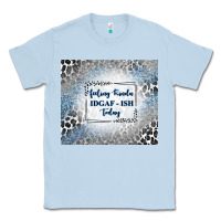 Dusty Blue feeling kinda idgaf ish today with leopard and gli Classic Tee - TumblerDesignByShophia