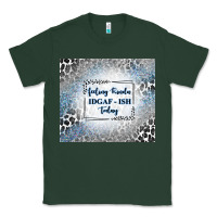Sports Green feeling kinda idgaf ish today with leopard and gli Classic Tee - TumblerDesignByShophia