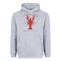 Heather Grey Louisiana Crawfish T Laissez le bon temps rouler Heavyweight Hoodie - longCreatives