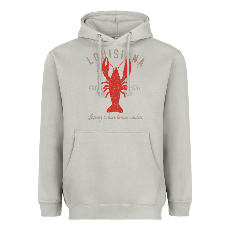 Louisiana Crawfish T Laissez Le Bon Temps Rouler Heavyweight Hoodie by longCreatives | Teevron