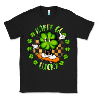 Black happy go lucky Classic Tee - Artiststas