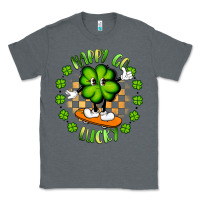 Charcoal Heather happy go lucky Classic Tee - Artiststas