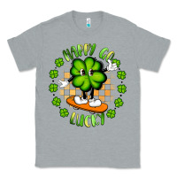 Heather Grey happy go lucky Classic Tee - Artiststas
