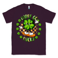 Plum happy go lucky Classic Tee - Artiststas