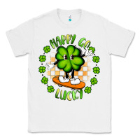 White happy go lucky Classic Tee - Artiststas