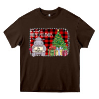 Chocolate Brown I Want Hippopotamus For Christmas Heavy Core Tee - Bettercallsaul