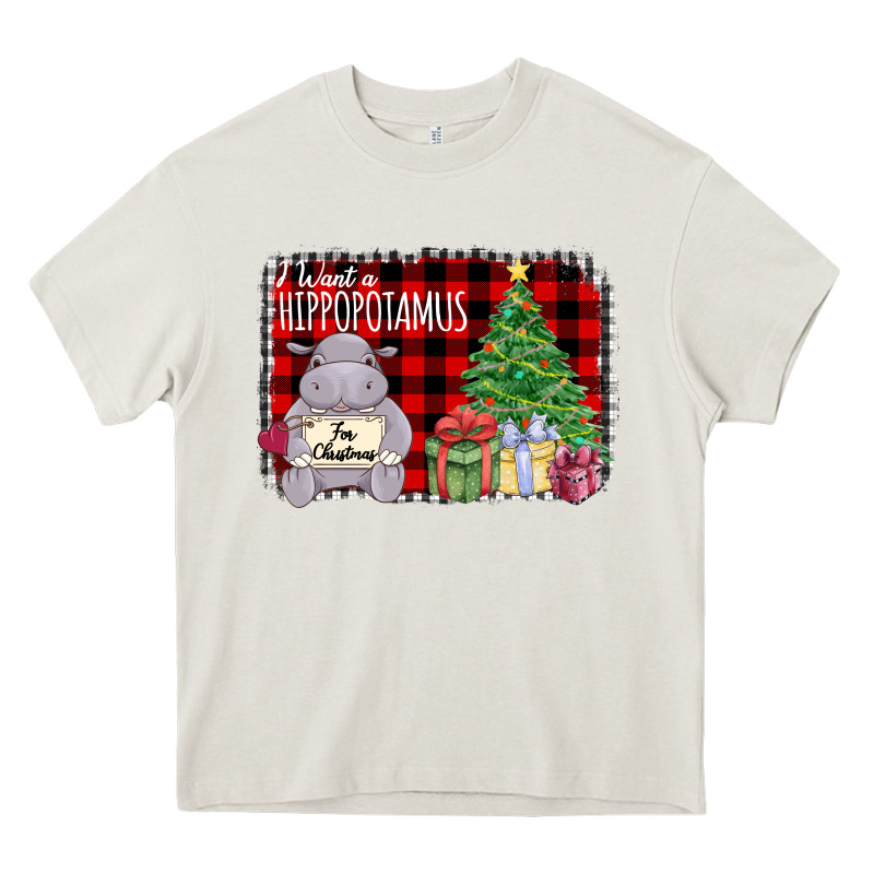I Want Hippopotamus For Christmas Heavy Core Tee by Bettercallsaul | Teevron