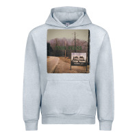 Heather Grey Twin Peaks City Limits Welcome Sign Vintage Urban Hoodie - longCreatives