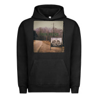 Pigment Black Twin Peaks City Limits Welcome Sign Vintage Urban Hoodie - longCreatives
