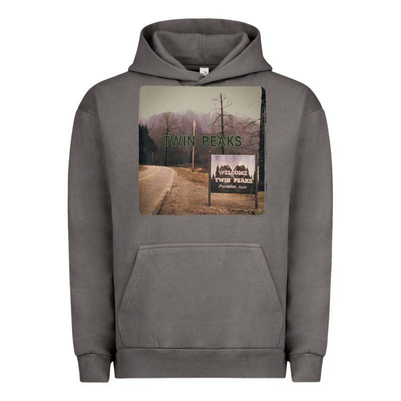 Twin Peaks City Limits Welcome Sign Vintage Urban Hoodie by longCreatives | Teevron
