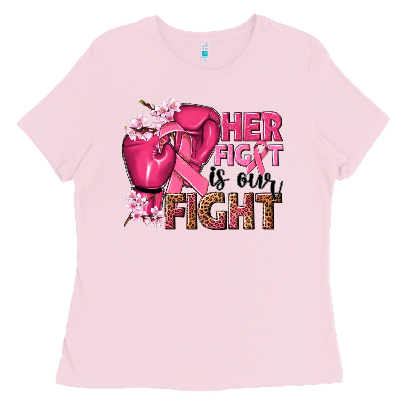Her Fight Is Our Fight Ladies Tee by NancyCooperArtShop | Teevron