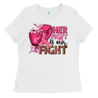 White her fight is our fight Ladies Tee - NancyCooperArtShop