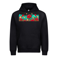 Black lips and strawberries Urban Hoodie - AdoDesignShop