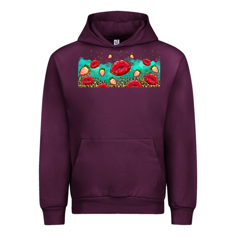 Lips And Strawberries Urban Hoodie by AdoDesignShop | Teevron