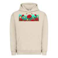 Pigment French Oak lips and strawberries Urban Hoodie - AdoDesignShop