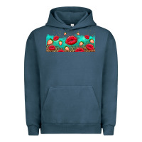 Pigment Midnight Navy lips and strawberries Urban Hoodie - AdoDesignShop