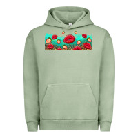 Pigment Oil Green lips and strawberries Urban Hoodie - AdoDesignShop