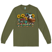 Army Green hey cowbow Long Sleeve Tee - OliviaCreatesArt