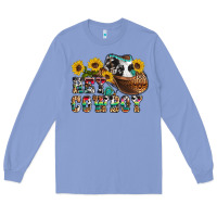 Colony Blue hey cowbow Long Sleeve Tee - OliviaCreatesArt
