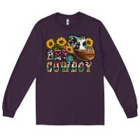 Plum hey cowbow Long Sleeve Tee - OliviaCreatesArt