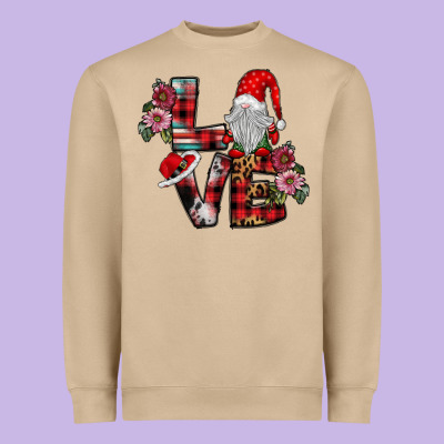 Love Gnome Heavyweight Sweatshirt Designed By Sublimationcraftshop