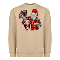 Mushroom Love Gnome Heavyweight Sweatshirt - SublimationCraftShop