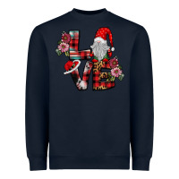 Navy Love Gnome Heavyweight Sweatshirt - SublimationCraftShop