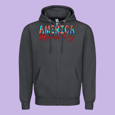 America Memorial Day Zipper Hoodie Designed By Artiststas