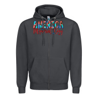 Smoke america memorial day Zipper Hoodie - Artiststas