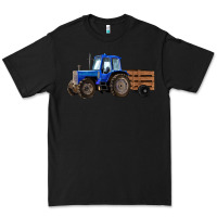 Black Farm Tractor Premium Tee - RanaPortraitStore