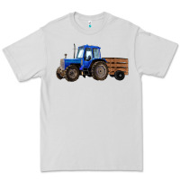 Dove Grey Farm Tractor Premium Tee - RanaPortraitStore