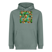 Sage avacado with turquoise and leopard background mug coaster Heavyweight Hoodie - BarkalooDesign