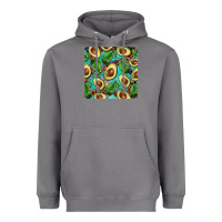 Storm avacado with turquoise and leopard background mug coaster Heavyweight Hoodie - BarkalooDesign