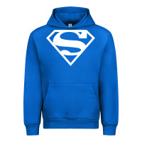 Cobalt Supergirl White & Pink Shield Urban Hoodie - longCreatives