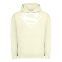 Pigment Pistachio Supergirl White & Pink Shield Urban Hoodie - longCreatives