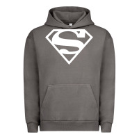 Pigment Tornado Supergirl White & Pink Shield Urban Hoodie - longCreatives