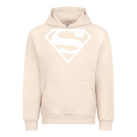 Sandshell Supergirl White & Pink Shield Urban Hoodie - longCreatives