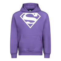 Tulip Supergirl White & Pink Shield Urban Hoodie - longCreatives